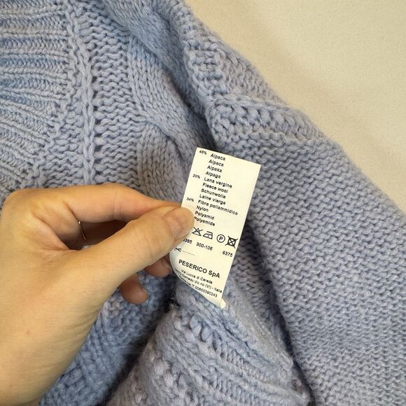 Peserico Alpaca Wool V Neck Sweater Size 36 - Picture 4 of 5